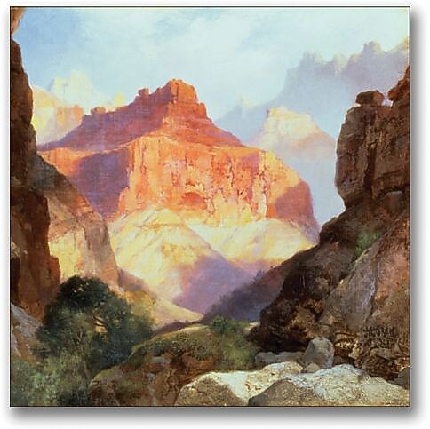 Trademark Global Thomas Moran "Under the Red Wall" Canvas Art, 24" x 24"