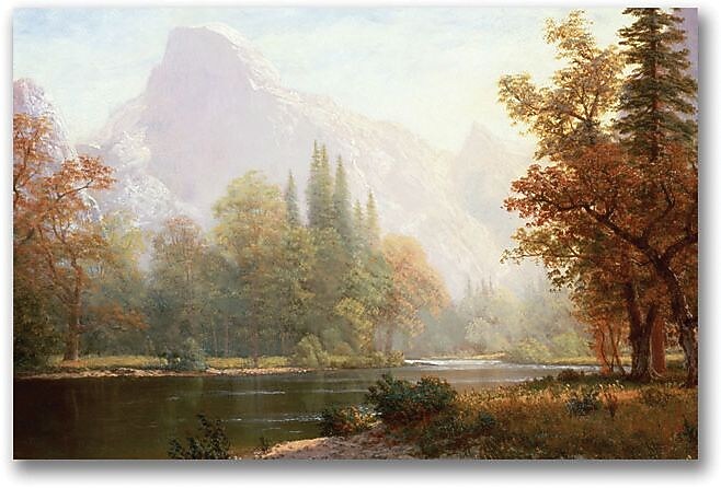 Trademark Global Albert Biersdant "Half Dome Yosemite" Canvas Art, 18" x 24"