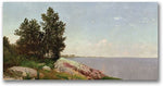 Trademark Global John Kensett "Long Island Sound at Darien" Canvas Art, 24" x 47"