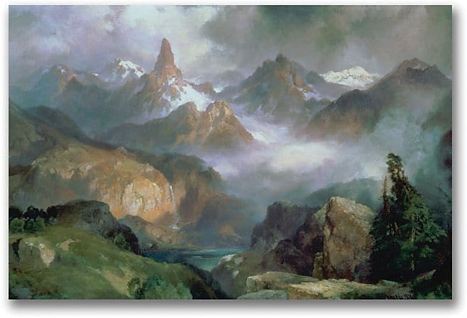 Trademark Global Thomas Moran "Index Peak Yellowstone" Canvas Art, 30" x 47"