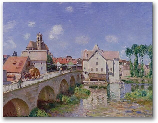 Trademark Global Alfred Sisley "The Bridge at Moret, 1893" Canvas Art, 18" x 24"