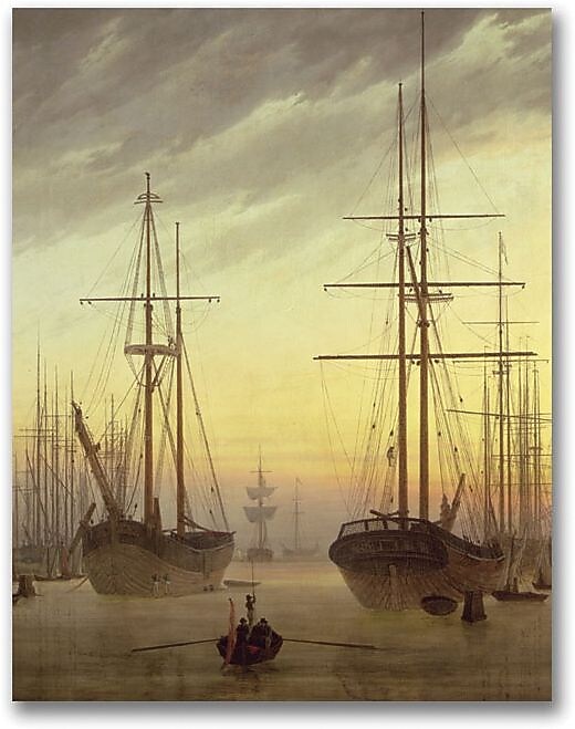 Trademark Global John Atkinson Grimshaw "View of a Harbour" Canvas Art, 24" x 18"
