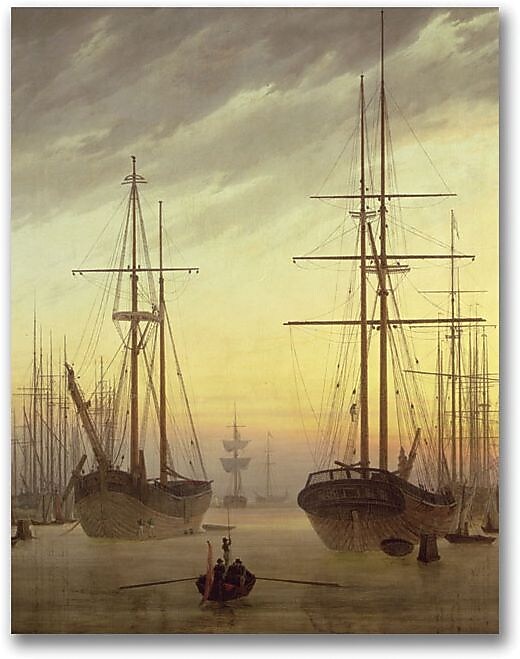 Trademark Global John Atkinson Grimshaw "View of a Harbour" Canvas Art, 32" x 26"