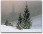 Trademark Global Caspar David Friedrich "Winter Landscape" Canvas Art, 35" x 47"