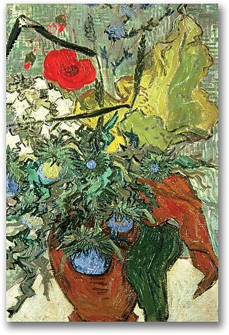 Trademark Global Vincent Van Gogh "Bouquet of Wild Flowers" Canvas Art, 24" x 16"