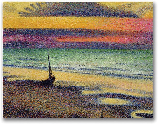 Trademark Global George Lemmen "The Beach at Heist" Canvas Art, 18" x 24"
