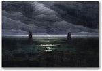 Trademark Global Caspar David Friedrich "Sea Shore in Moonlight" Canvas Art, 24" x 32"