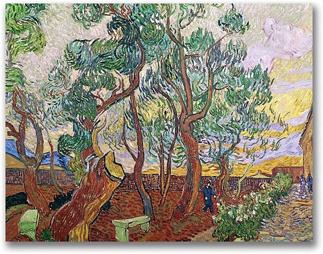 Trademark Global Vincent Van Gogh "The Garden of St. Paul" Canvas Art, 18" x 24"