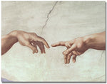 Trademark Global Michelangelo "Hands of God" Canvas Art, 18" x 24"
