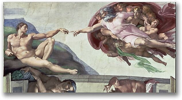 Trademark Global Michelangelo "Sistine Chapel Ceiling" Canvas Art, 24" x 47"
