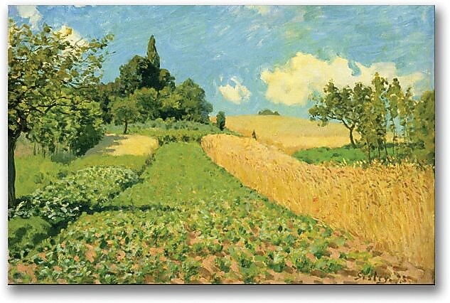 Trademark Global Alfred Sisley "The Cornfield" Canvas Art, 18" x 24"