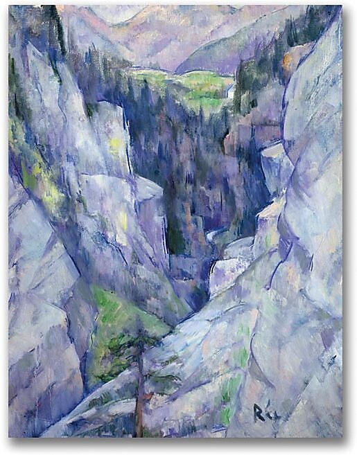 Trademark Global Anite Ree "Ravine at Pians 1921" Canvas Art, 47" x 35"