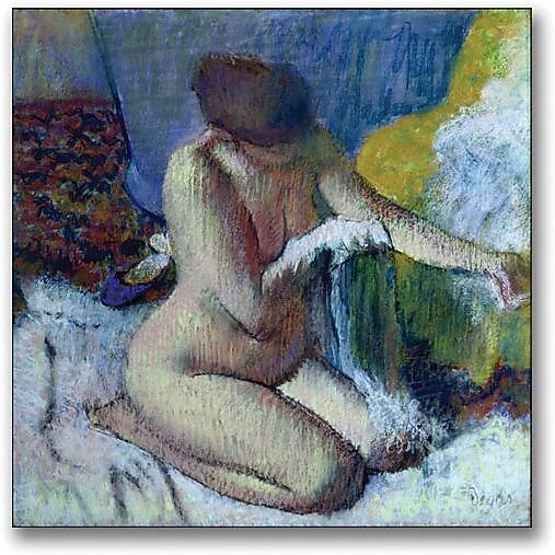 Trademark Global Edgar Degas "After the Bath" Canvas Art, 18" x 18"