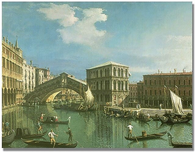 Trademark Global Canatello "The Rialto Bridge Venice" Canvas Art, 18" x 24"