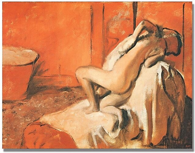 Trademark Global Edgar Degas "After the Bath 1896" Canvas Art, 18" x 24"