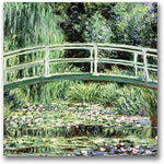 Trademark Global Claude Monet "White Waterlillies 1889" Canvas Art, 18" x 18"