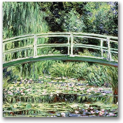 Trademark Global Claude Monet "White Waterlillies 1889" Canvas Art, 18" x 18"