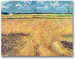Trademark Global Vincent Van Gogh "Wheatfield with Sheaves 1888" Canvas Art, 16" x 24"