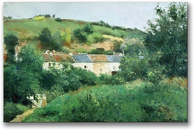Trademark Global Camille Pissarro "The Path in the Village" Canvas Art, 35" x 47"