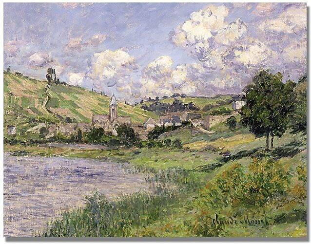 Trademark Global Claude Monet "Landscape Vetheuil 1879" Canvas Art, 24" x 32"