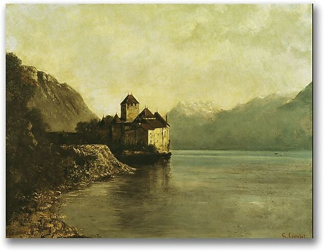 Trademark Global Gustave Courbet "Chateau de Chillon 1874" Canvas Art, 18" x 24"