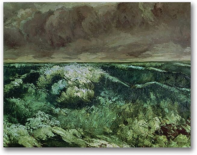 Trademark Global Gustave Courbet "The Wave, After 1870" Canvas Art, 18" x 24"