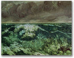 Trademark Global Gustave Courbet "The Wave, After 1870" Canvas Art, 35" x 47"