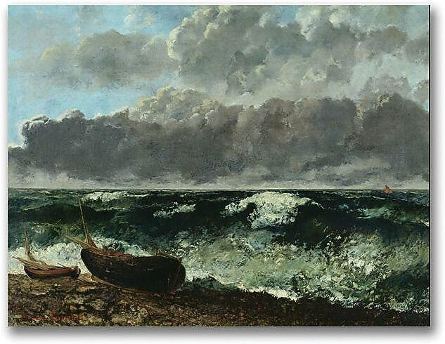 Trademark Global Gustave Courbet "The Stormy Sea" Canvas Art, 18" x 24"