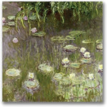 Trademark Global Claude Monet "Waterlilies at Midday" Canvas Art, 24" x 24"