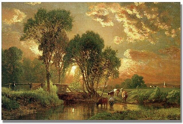 Trademark Global George Inness "Medfield Massachusetts" Canvas Art, 30" x 47"
