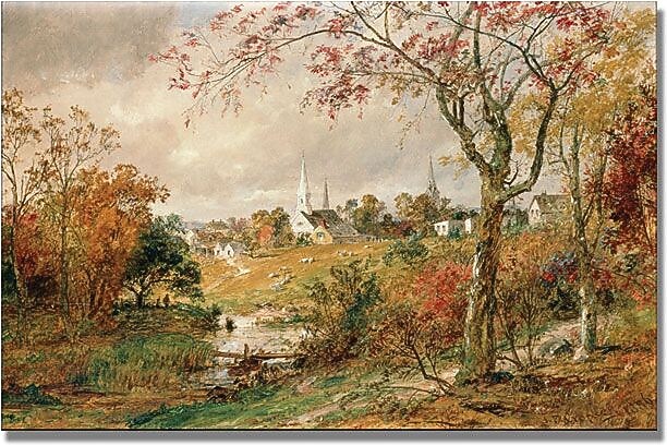 Trademark Global Jasper Cropsey "Autumn Landscape" Canvas Art, 16" x 24"