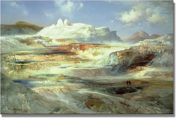 Trademark Global Thomas Moran "Jupiter Terrace Yellowstone" Canvas Art, 30" x 47"