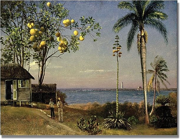 Trademark Global Albert Biersdant "Tropical Scene" Canvas Art, 18" x 24"