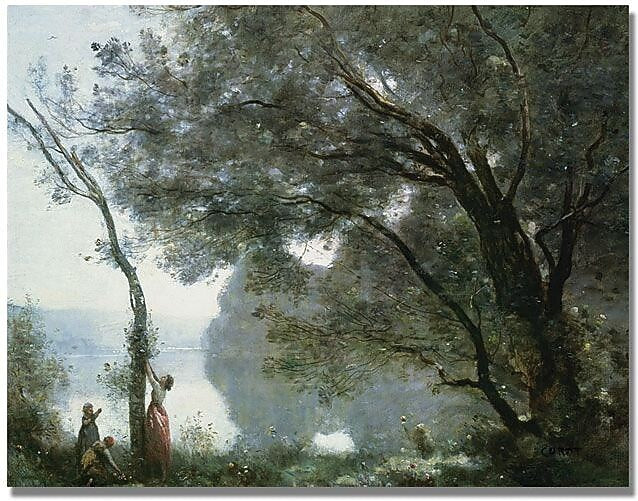Trademark Global Jean Baptiste Corot "Souvenir of Montefontaine" Canvas Art, 18" x 24"