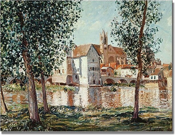 Trademark Global Alfred Sisley "The Loing at Moret" Canvas Art, 35" x 47"