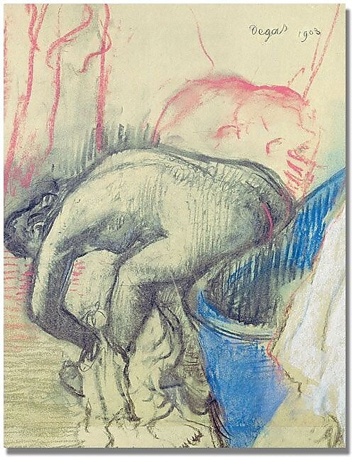 Trademark Global Edgar Degas "After Bath 1903" Canvas Art, 32" x 24"