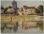 Trademark Global Claude Monet "By the River at Vernon" Canvas Art, 35" x 47"