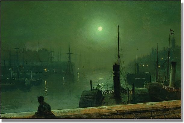Trademark Global John Atkinson Grimshaw "On The Clyde Glasgow" Canvas Art, 30" x 47"