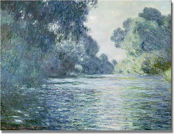 Trademark Global Claude Monet "Branch of the Seine near Giverny" Canvas Art, 18" x 24"