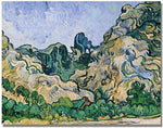 Trademark Global Vincent Van Gogh "The Alpilles, 1889" Canvas Art, 35" x 47"