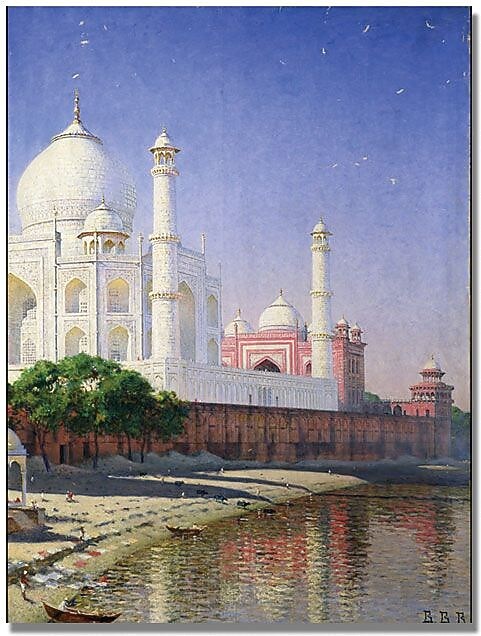 Trademark Global Vasili Vereschagin "Taj Mahal" Canvas Art, 32" x 24"