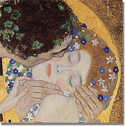 Trademark Global Gustav Klimt "The Kiss" Canvas Art, 18" x 18"