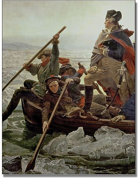 Trademark Global Emanuel Leutze "Washington Crossing" Canvas Art, 32" x 24"