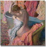 Trademark Global Edgar Degas "Seated Bather 1899" Canvas Art, 18" x 18"