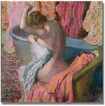 Trademark Global Edgar Degas "Seated Bather 1899" Canvas Art, 24" x 24"