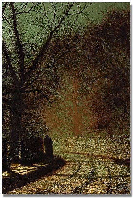 Trademark Global John Atkinson Grimshaw "The Lovers" Canvas Art, 47" x 30"