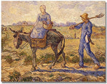 Trademark Global Vincent Van Gogh "Morning Going out to Work" Canvas Art, 24" x 32"