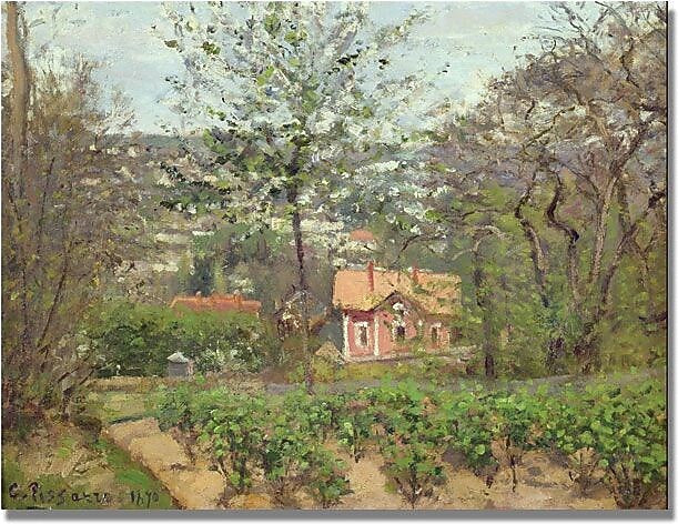 Trademark Global Camille Pissarro "The Cottage" Canvas Art, 24" x 32"