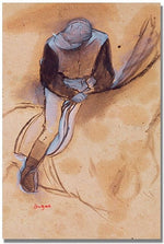 Trademark Global Edgar Degas "Jockey Flexed Forward in Saddle" Canvas Art, 24" x 16"