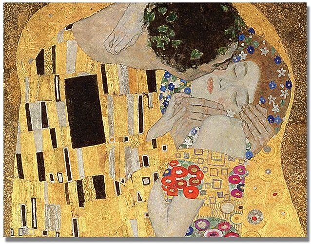 Trademark Global Gustav Klimt "The Kiss" Canvas Art, 18" x 24"